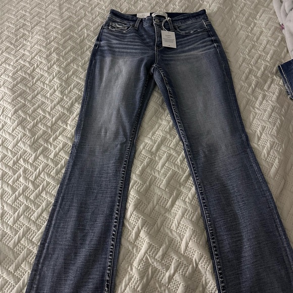 BKE Flare Women's Jeans in Blue - Picture 1 of 5
